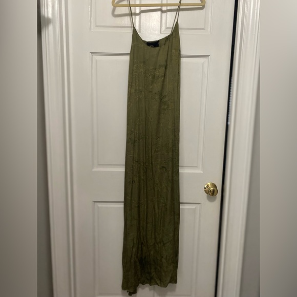 Blue Life maxi slip dress olive green tie dye print NWT - Picture 1 of 3